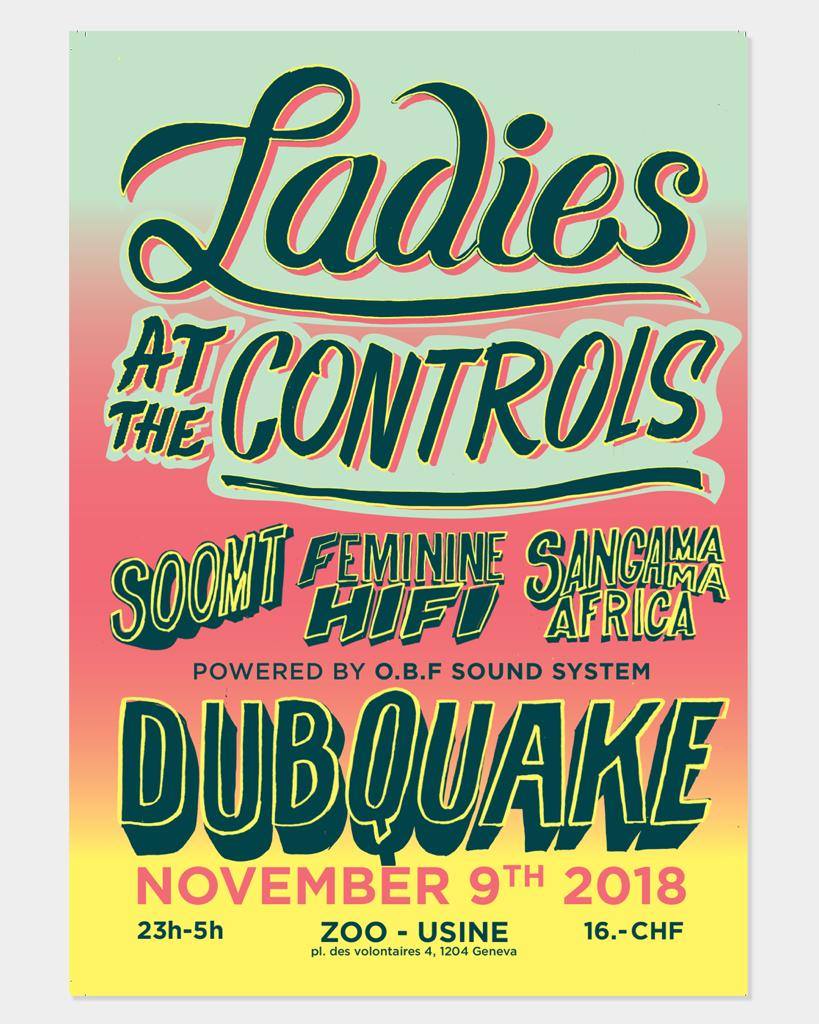 Dubquake Ladies at the control