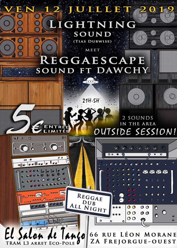 Lightning sound system meet Reggaescape sound system ft Dawchy