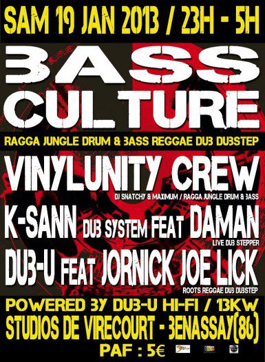 Bass Culture - Studios de Virecourt - Dub-U