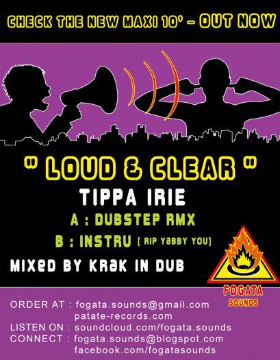 Tippa Irie - Loud & Clear - Fogata Sound