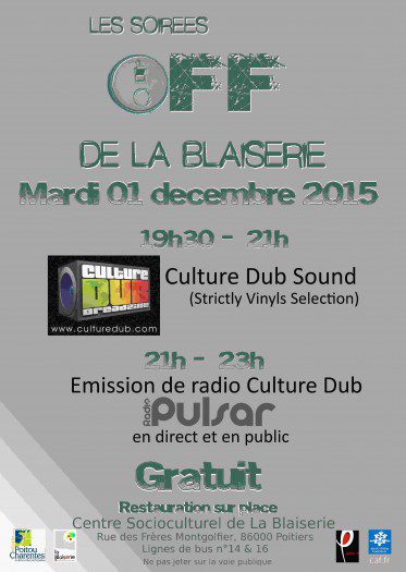 Soirée Off - Culture Dub / Radio Pulsar