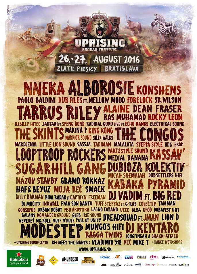 Uprising Reggae Festival - Bratislava (SVK) - 26 au 27 août 2016