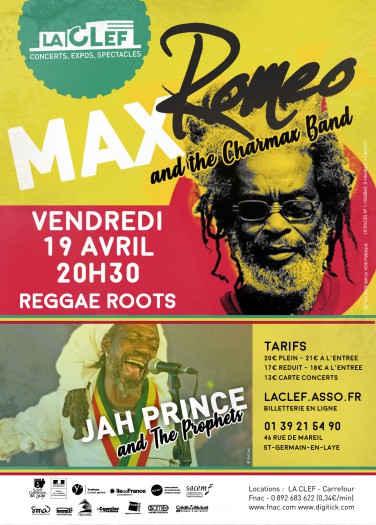 Max Romeo & The Charmax Band + Jah Prince & The Prophets