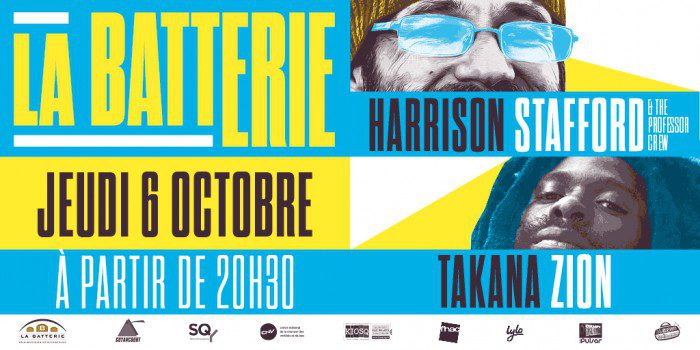 Harrison Stafford & Takana Zion à Guyancourt (78)